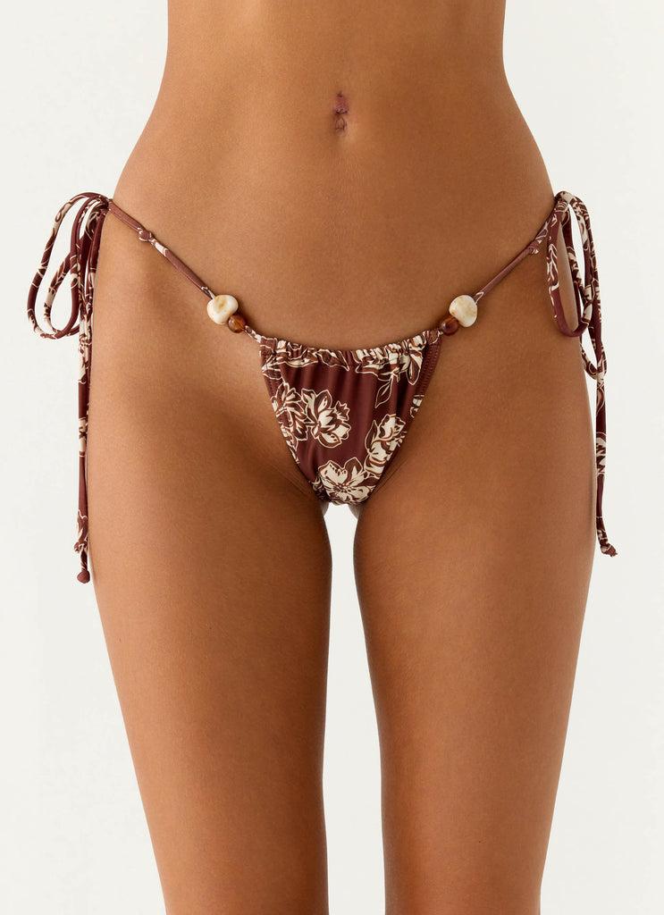 Peppermayo Peppermayo Exclusive - Saga Bead Bikini Bottom - Espresso Meadow