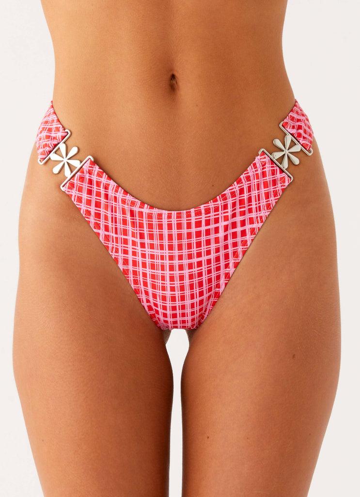 Peppermayo Peppermayo Exclusive - Saint Lucia Bikini Bottoms - Pink Check
