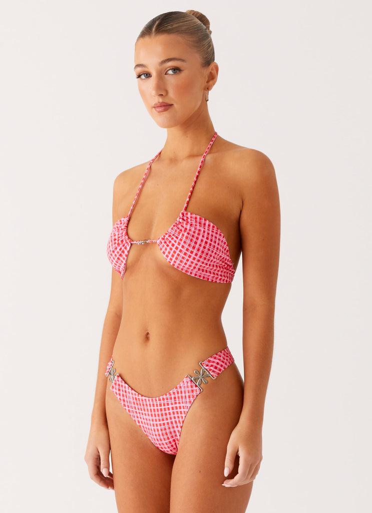 Peppermayo Peppermayo Exclusive - Saint Lucia Bikini Top - Pink Check