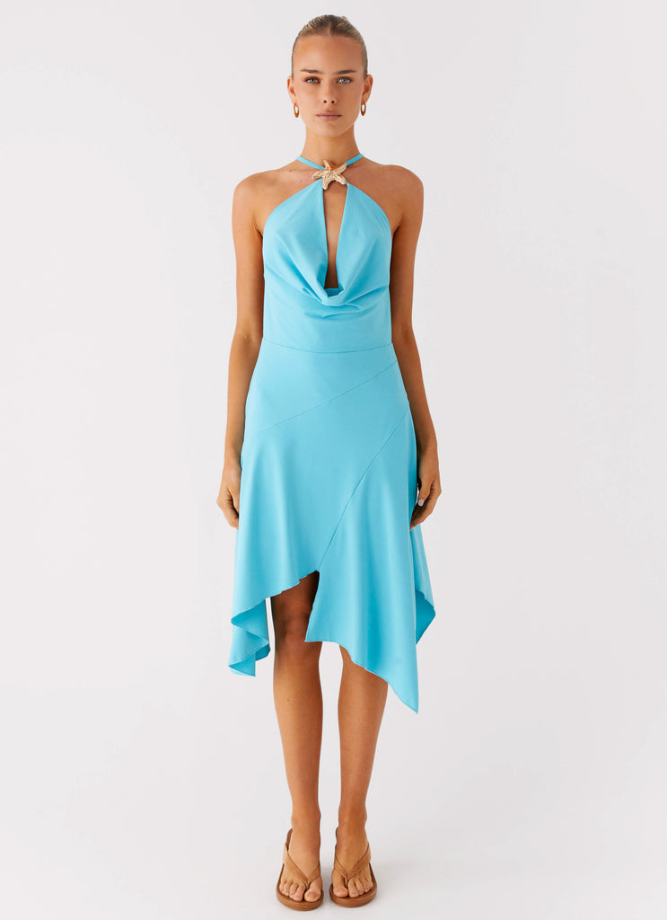 Peppermayo Peppermayo Exclusive - Salt Kiss Midi Dress - Turquoise