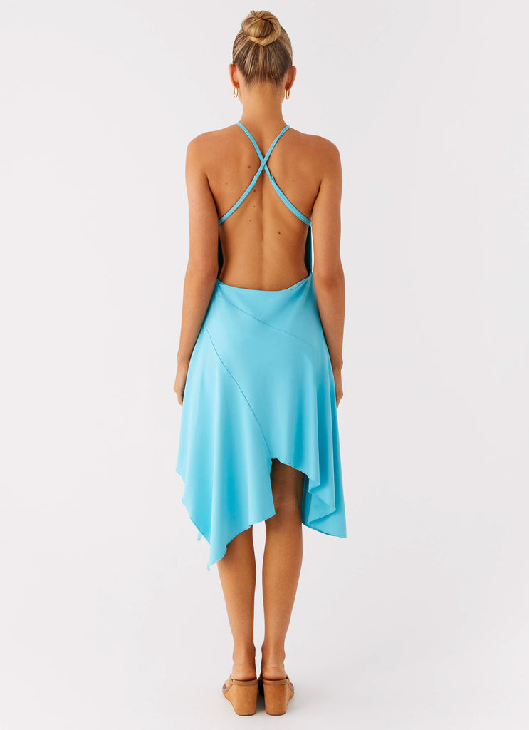 Peppermayo Peppermayo Exclusive - Salt Kiss Midi Dress - Turquoise