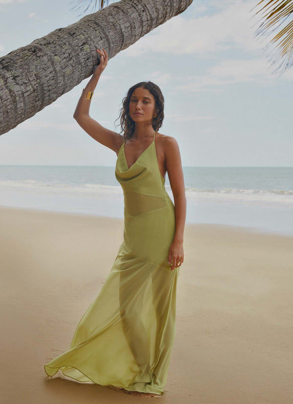 peppermayo Peppermayo Exclusive - Samoa Maxi Dress - Lime