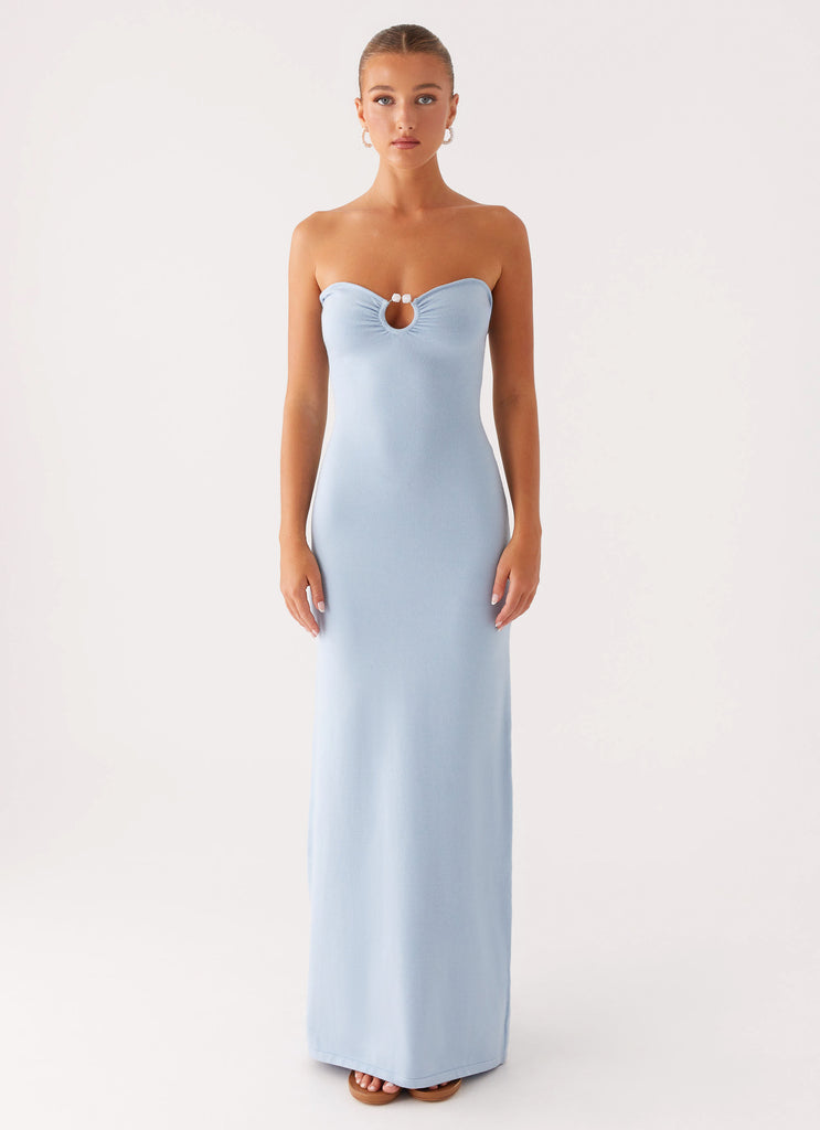Peppermayo Peppermayo Exclusive - Samson Knit Maxi Dress - Blue