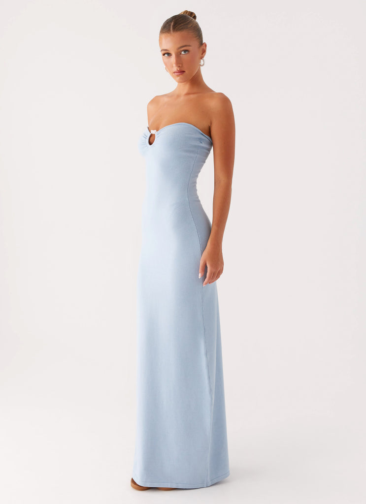Peppermayo Peppermayo Exclusive - Samson Knit Maxi Dress - Blue