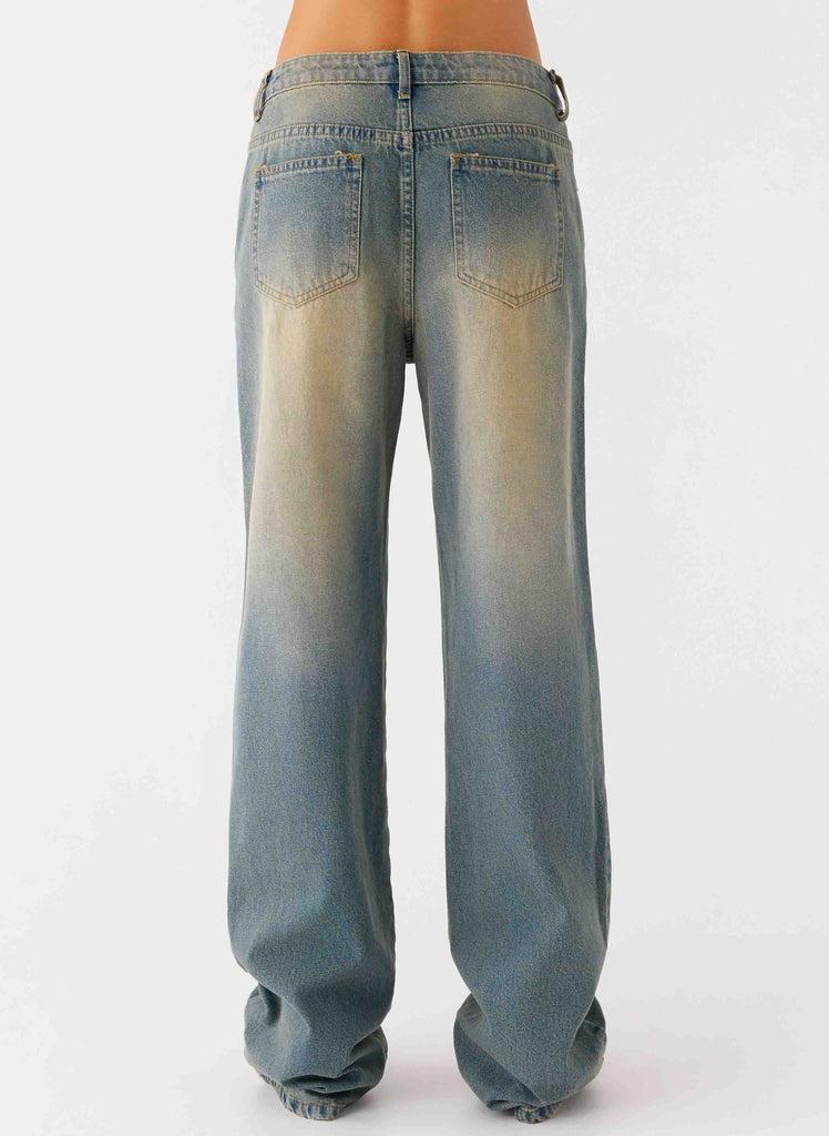 Peppermayo Peppermayo Exclusive - San Diego Straight Leg Jeans - Blue Wash
