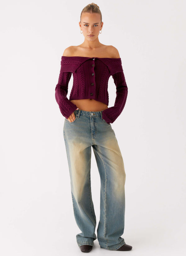 peppermayo Peppermayo Exclusive - San Diego Straight Leg Jeans - Blue Wash