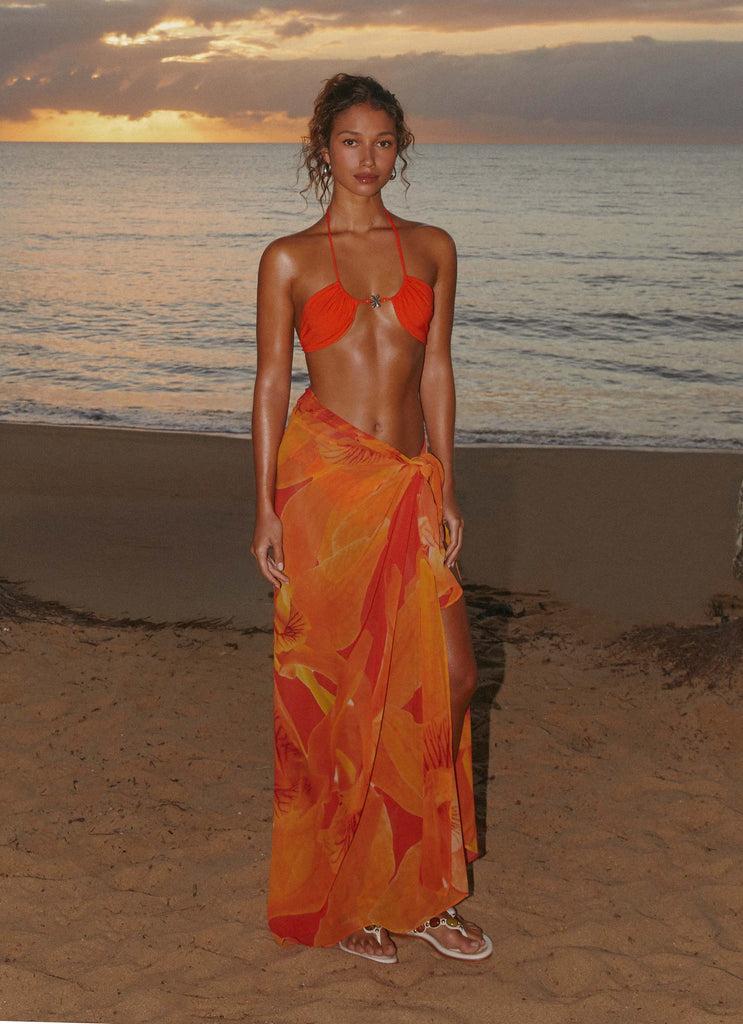 Peppermayo Peppermayo Exclusive - Sandy Shores Sarong - Serene Orange