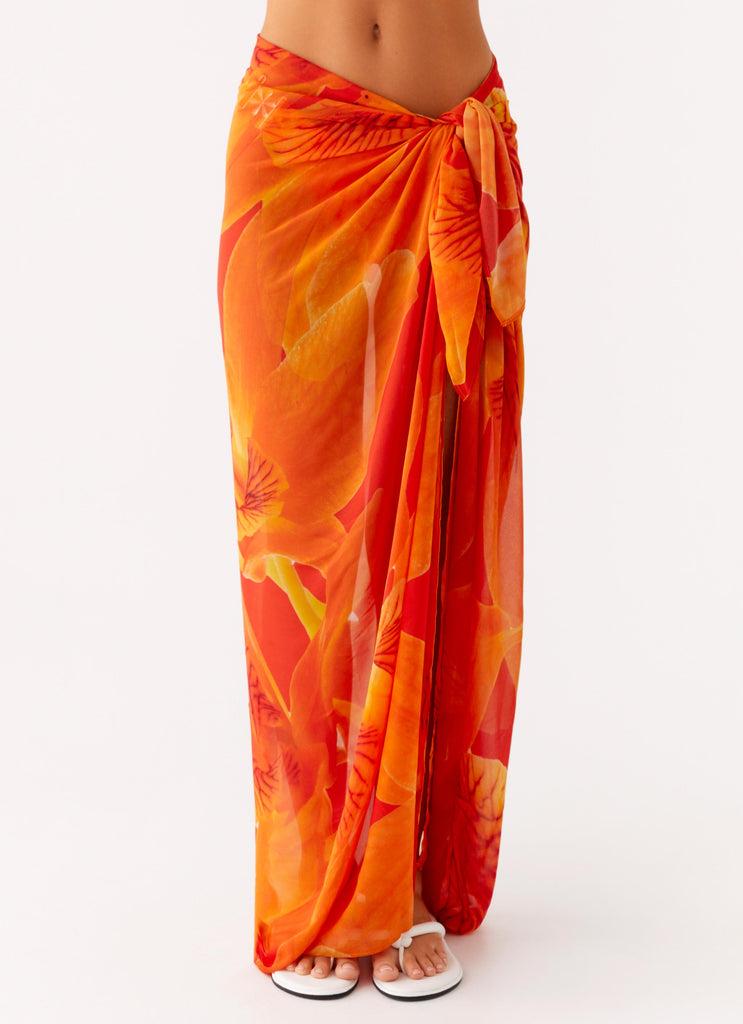 Peppermayo Peppermayo Exclusive - Sandy Shores Sarong - Serene Orange