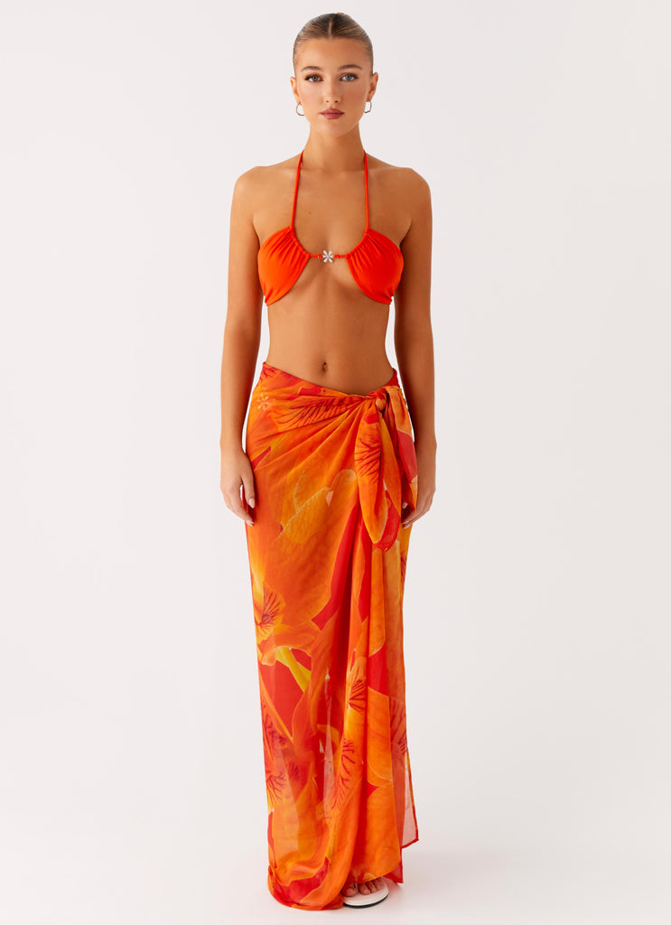 Peppermayo Peppermayo Exclusive - Sandy Shores Sarong - Serene Orange