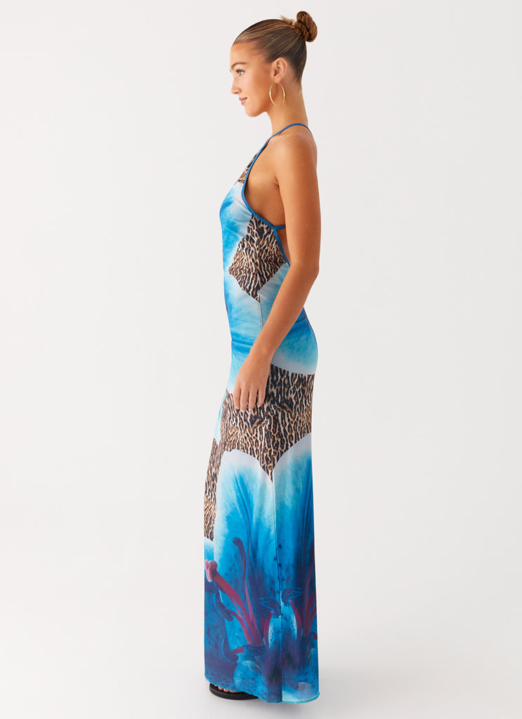 Peppermayo Peppermayo Exclusive - Sandy Siren Maxi Dress - Cheetah Floral