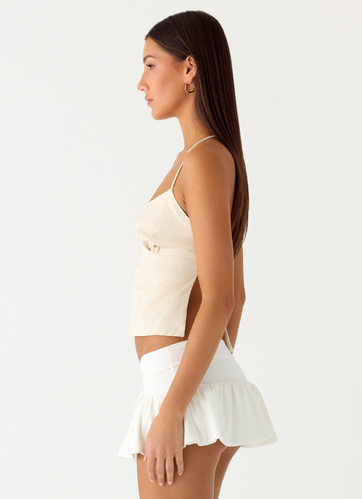 Peppermayo Peppermayo Exclusive - Sangria Top - Oatmeal