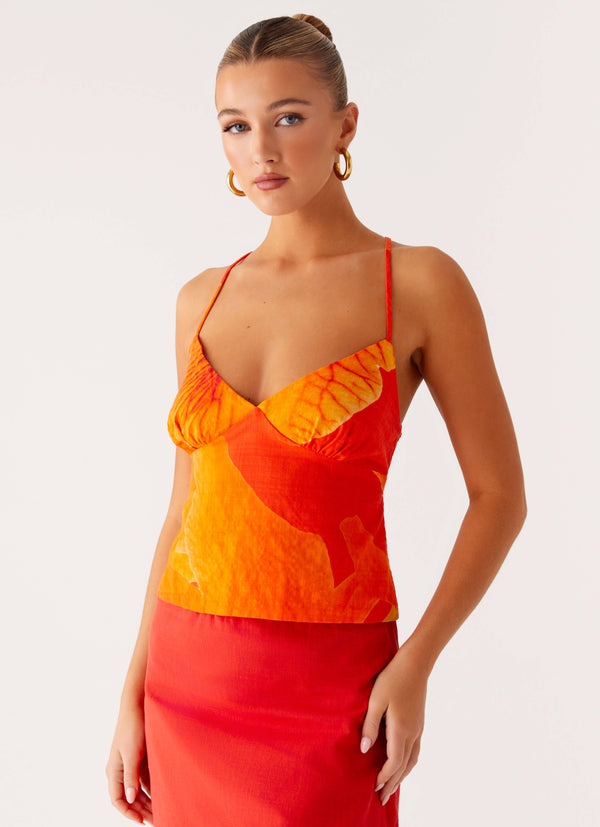 peppermayo Peppermayo Exclusive - Sangria Top - Serene Orange