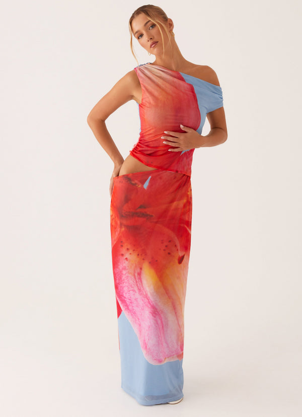 peppermayo Peppermayo Exclusive - Santa Monica Maxi Dress - Blue Floral
