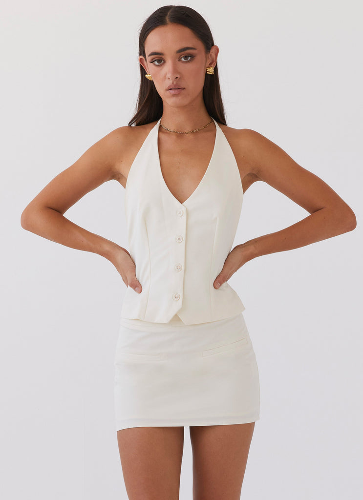 Peppermayo Peppermayo Exclusive - Sarah Mini Skirt - Ivory