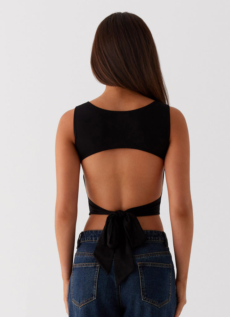 Peppermayo Peppermayo Exclusive - Saskie Crop Top - Black