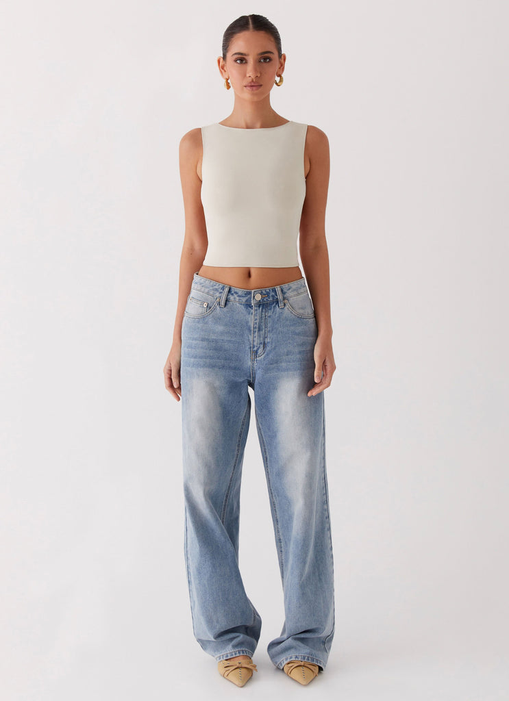 Peppermayo Peppermayo Exclusive - Saskie Crop Top - Ivory