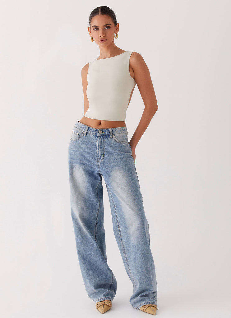 Peppermayo Peppermayo Exclusive - Saskie Crop Top - Ivory