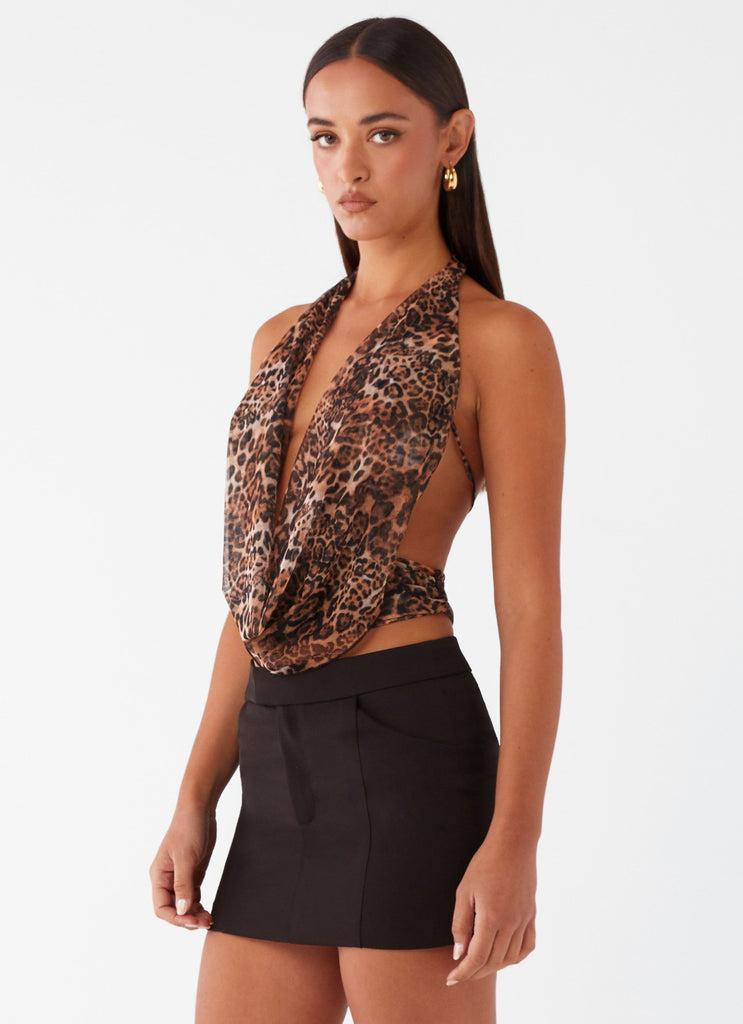 Peppermayo Peppermayo Exclusive - Sawyer Mesh Top - Leopard