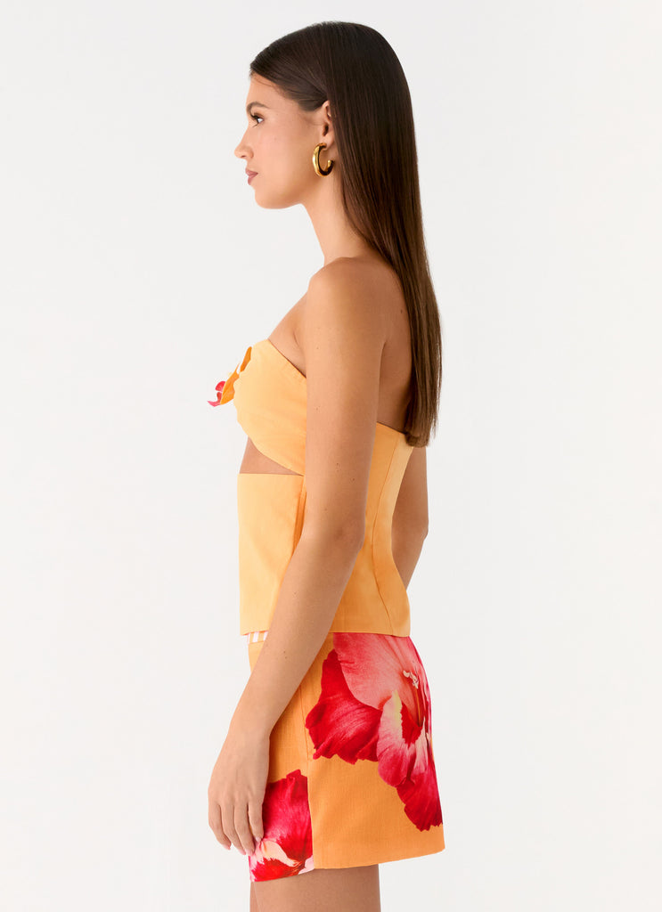 Peppermayo Peppermayo Exclusive - Saya Tie Top - Orange