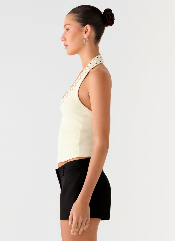 Peppermayo Peppermayo Exclusive - Scarla Halter Top - Yellow