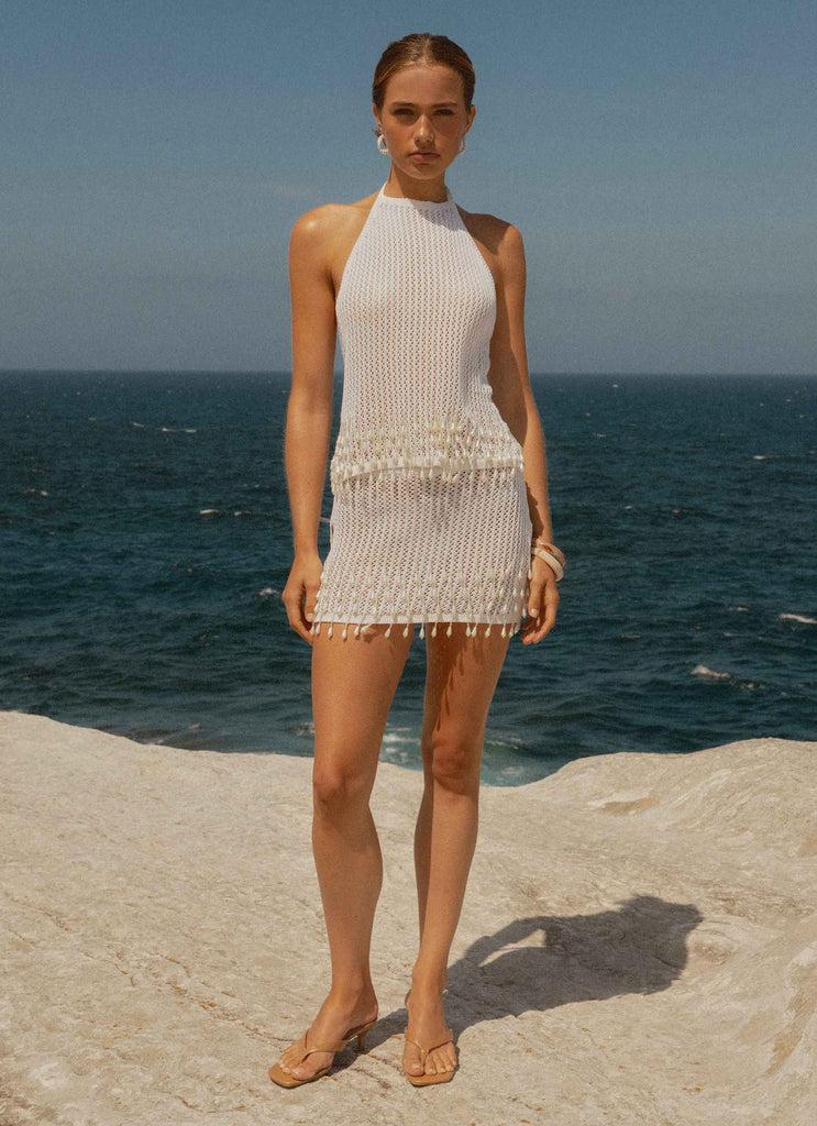 Peppermayo Peppermayo Exclusive - Scorpio Crochet Halter Top - Ivory