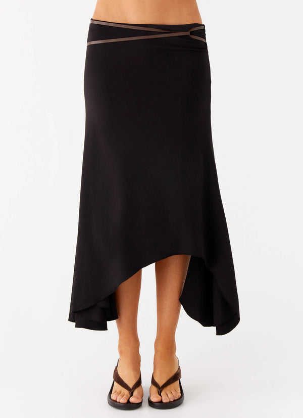 peppermayo Peppermayo Exclusive - Seattle Midi Skirt - Black