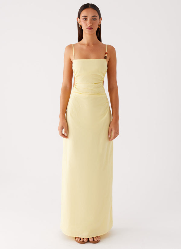 peppermayo Peppermayo Exclusive - Selah Maxi Dress - Yellow