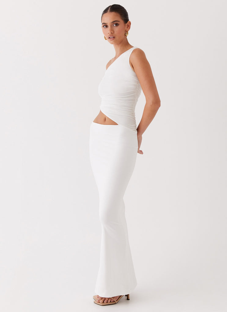 Peppermayo Peppermayo Exclusive - Seranella One Shoulder Maxi Dress - White