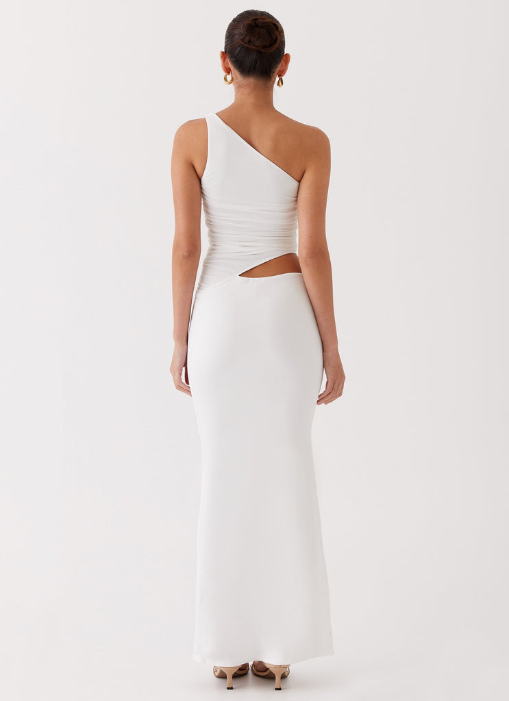 Peppermayo Peppermayo Exclusive - Seranella One Shoulder Maxi Dress - White