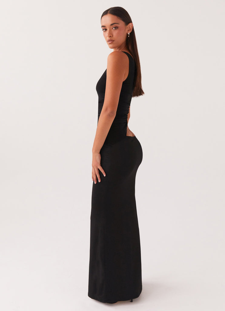 Peppermayo Peppermayo Exclusive - Seranella One Shoulder Maxi Dress - Black