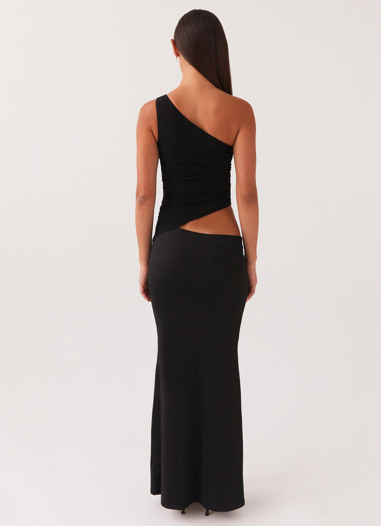 Peppermayo Peppermayo Exclusive - Seranella One Shoulder Maxi Dress - Black