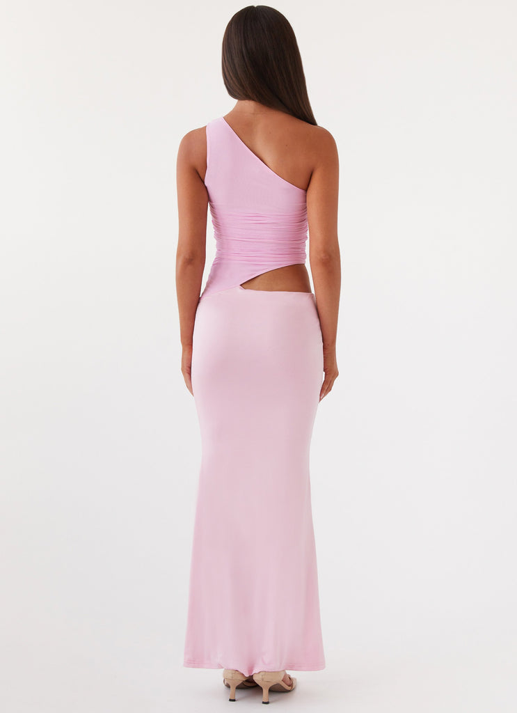 Peppermayo Peppermayo Exclusive - Seranella One Shoulder Maxi Dress - Pink