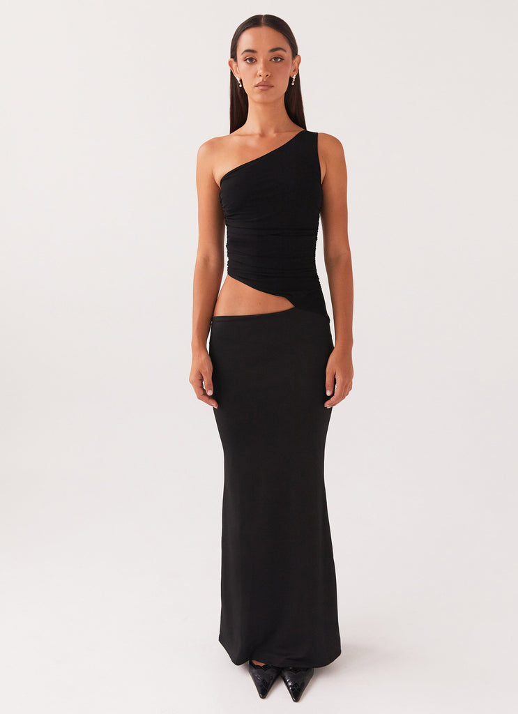 Peppermayo Peppermayo Exclusive - Seranella One Shoulder Maxi Dress - Black