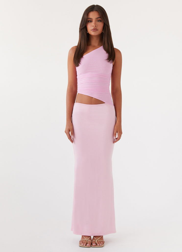 Peppermayo Peppermayo Exclusive - Seranella One Shoulder Maxi Dress - Pink
