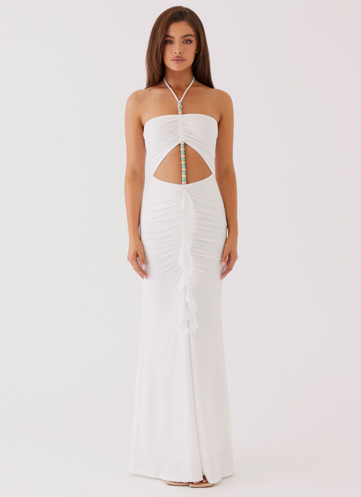 Peppermayo Peppermayo Exclusive - Serina Ruffle Maxi Dress - White