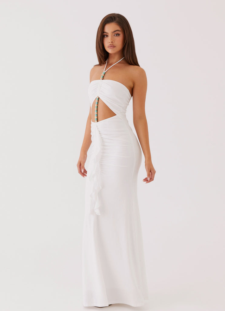 Peppermayo Peppermayo Exclusive - Serina Ruffle Maxi Dress - White
