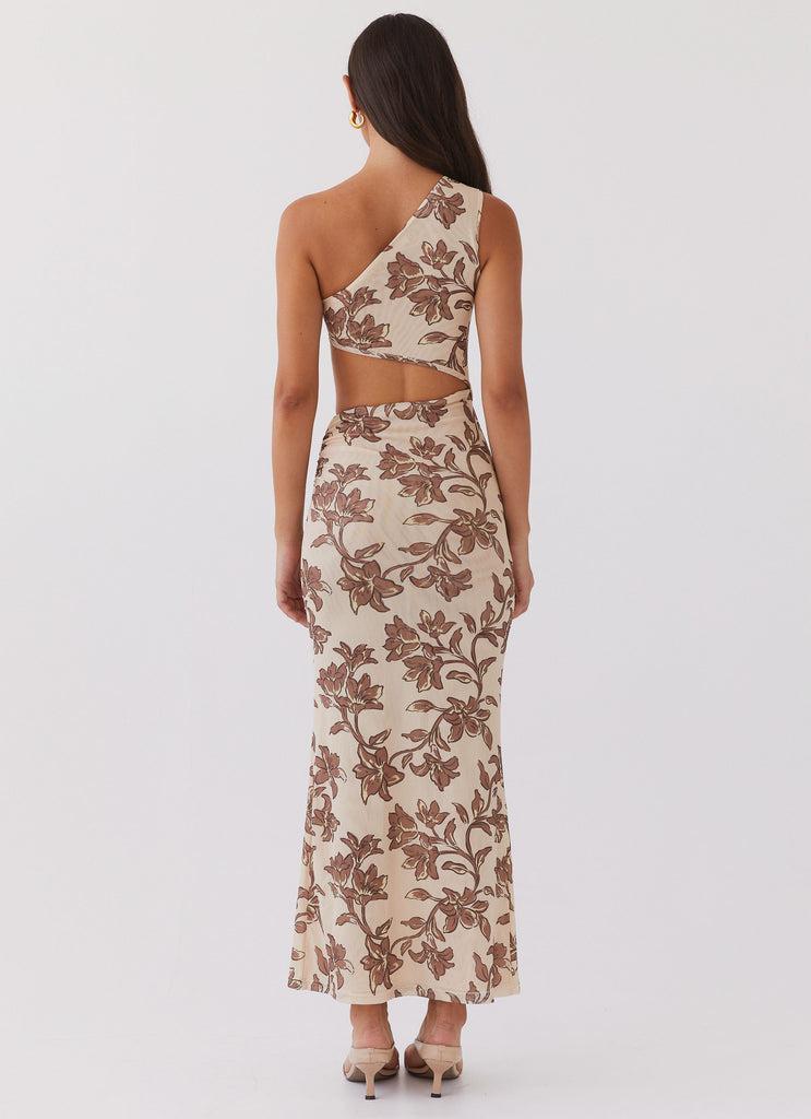Peppermayo Peppermayo Exclusive - Shadows In The Sun Mesh Maxi Dress - Hazel Bloom