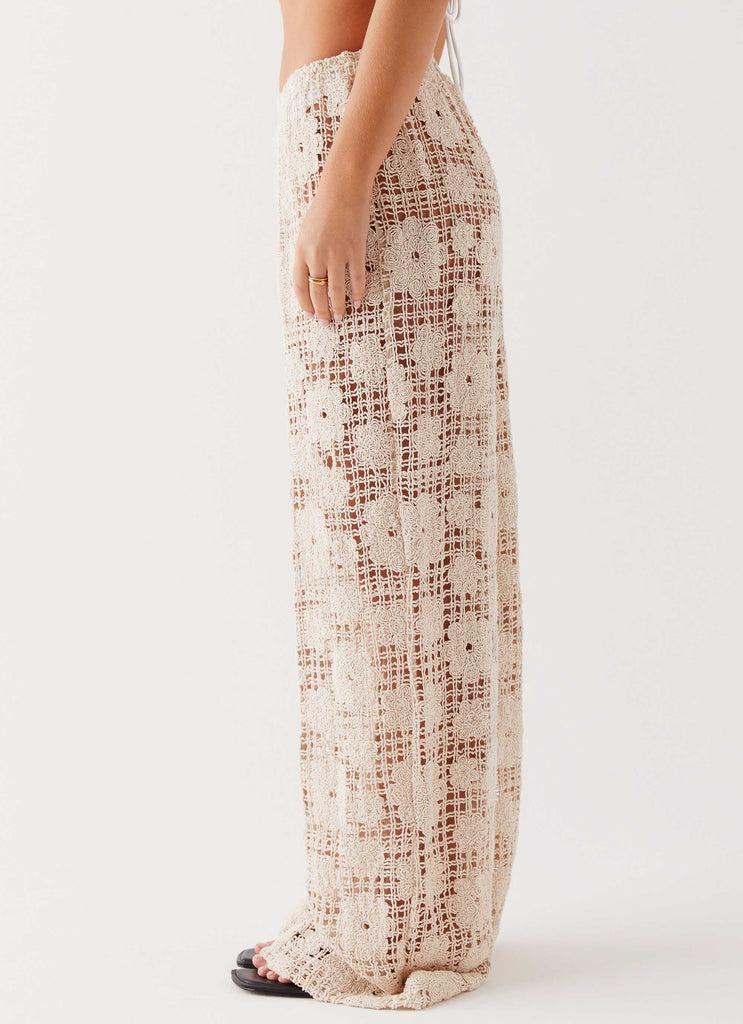 Peppermayo Peppermayo Exclusive - Shell Beach Crochet Pants - Ivory