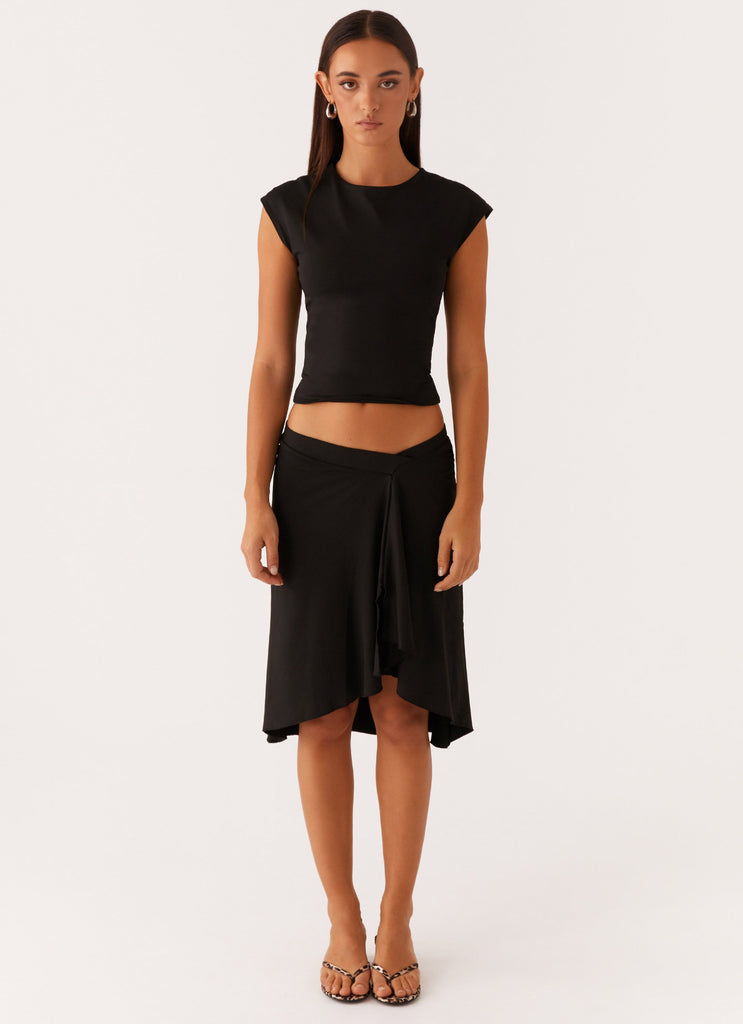 Peppermayo Peppermayo Exclusive - Shes A Lady Midi Skirt - Black