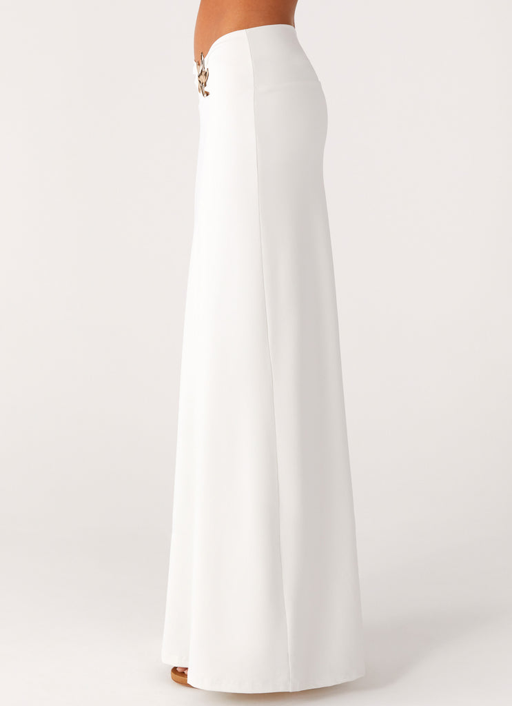 Peppermayo Peppermayo Exclusive - Shoreline Glow Maxi Skirt - Off White
