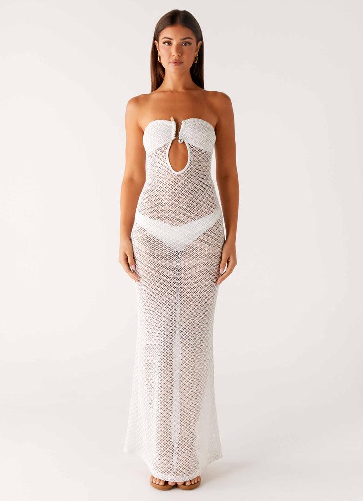 Peppermayo Peppermayo Exclusive - Showcase Crochet Maxi Dress - Ivory