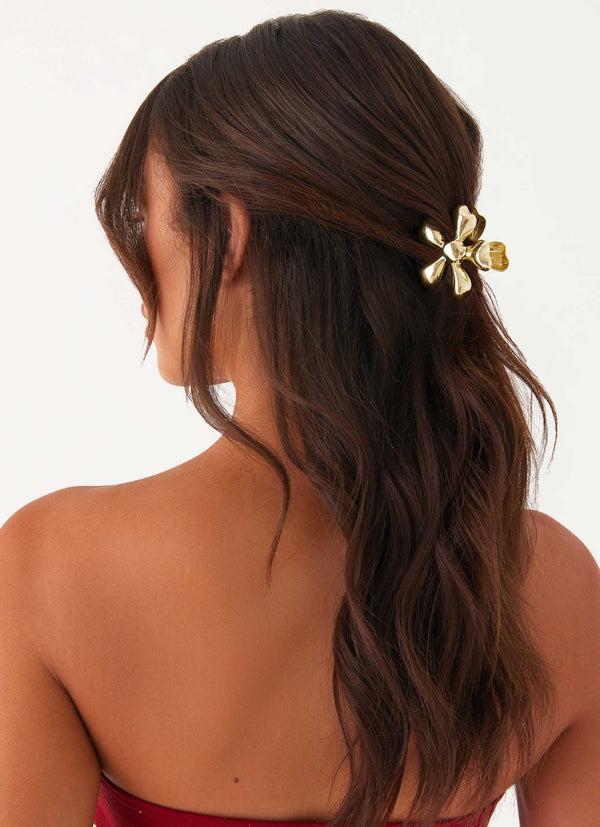 peppermayo Peppermayo Exclusive - Sicily Mini Claw Clip - Gold