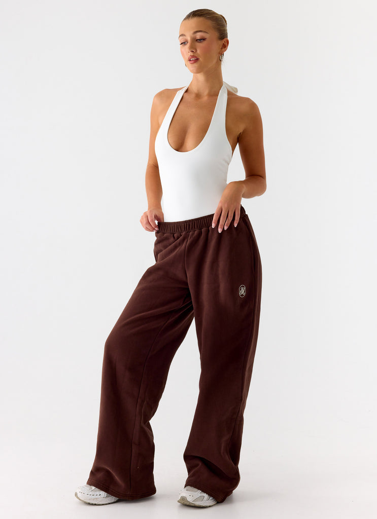 Peppermayo Peppermayo Exclusive - Signature Low Rise Sweatpants - Chocolate