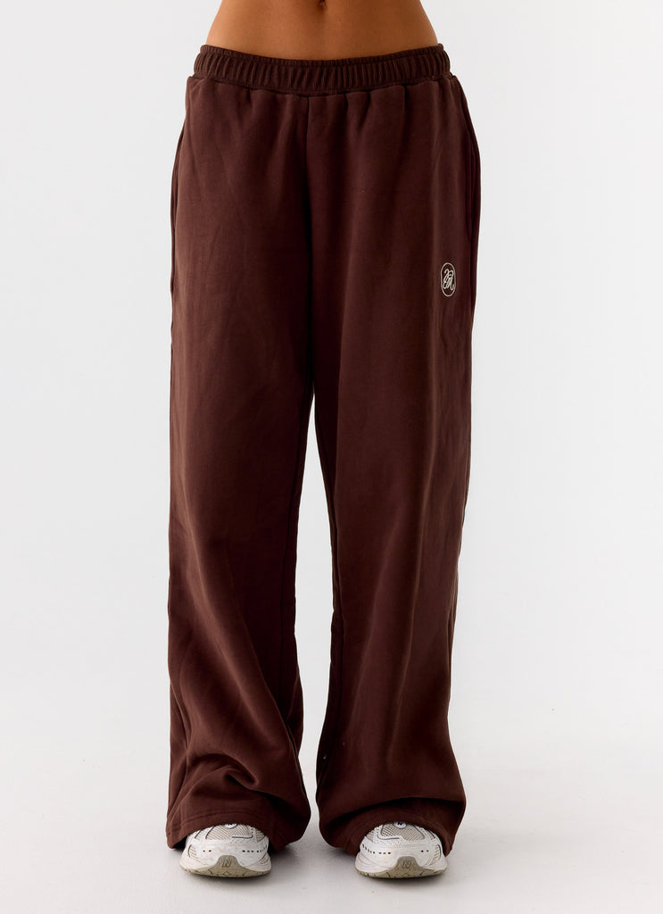 Peppermayo Peppermayo Exclusive - Signature Low Rise Sweatpants - Chocolate