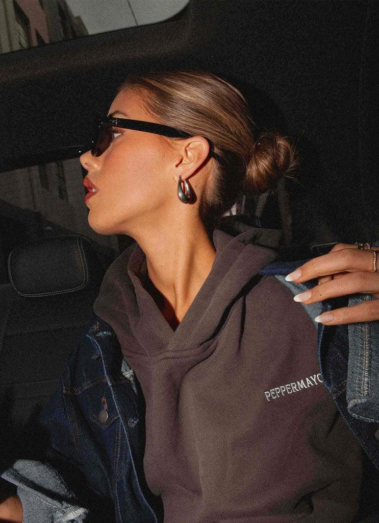 Peppermayo Peppermayo Exclusive - Signature Oversized Hoodie - Charcoal