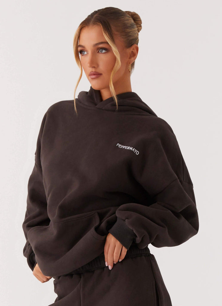 Peppermayo Peppermayo Exclusive - Signature Oversized Hoodie - Charcoal