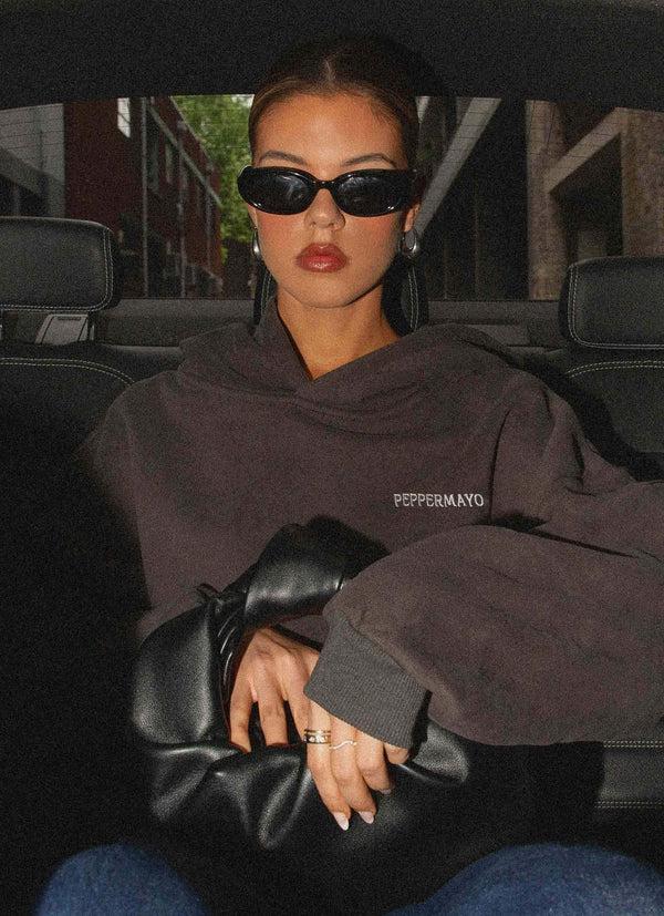 peppermayo Peppermayo Exclusive - Signature Oversized Hoodie - Charcoal