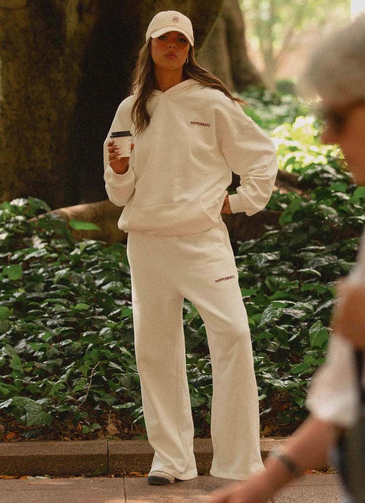 Peppermayo Peppermayo Exclusive - Signature Oversized Hoodie - Ivory