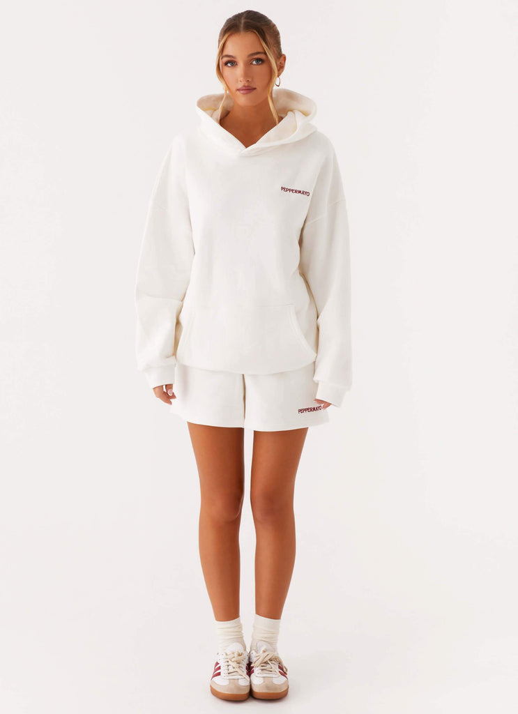 Peppermayo Peppermayo Exclusive - Signature Oversized Hoodie - Ivory