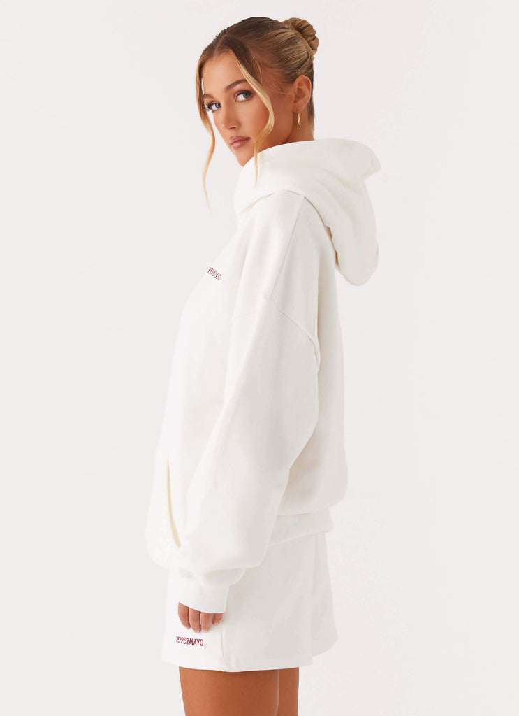 Peppermayo Peppermayo Exclusive - Signature Oversized Hoodie - Ivory